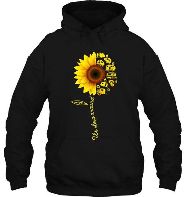 sunflower camping rv retro vintage tee hoodie
