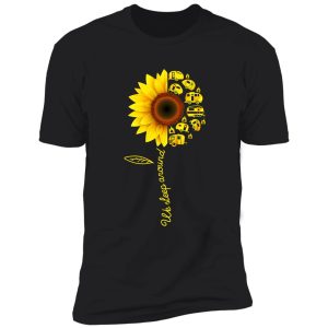 sunflower camping rv retro vintage tee shirt