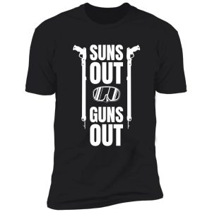 suns out guns out spearfishing print spearfish product shirt