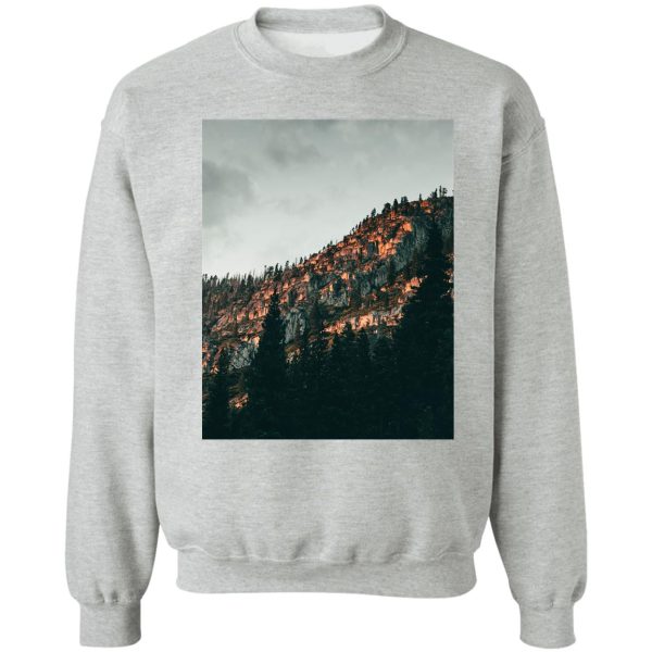 sunset mountain sweatshirt