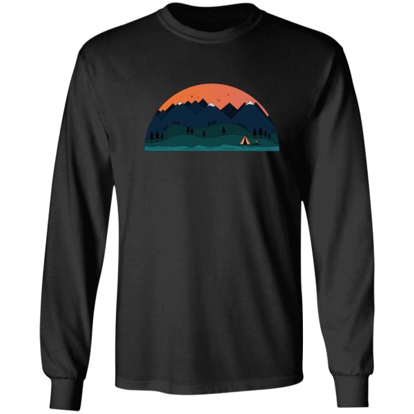 sunset over the mountains long sleeve