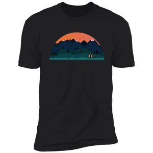 sunset over the mountains shirt