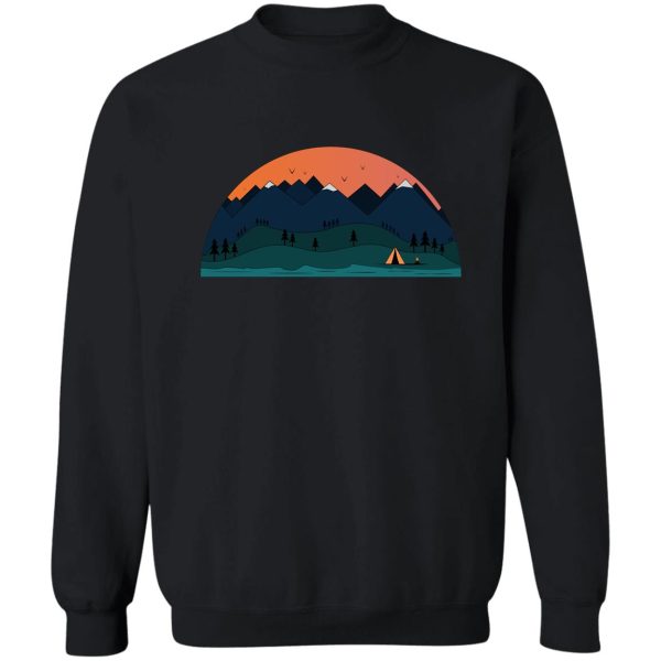 sunset over the mountains sweatshirt