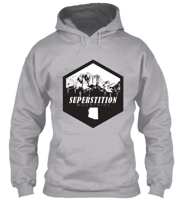 superstition mountains arizona hiking hoodie