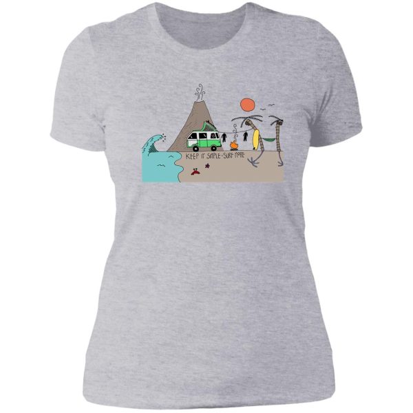 surf more lady t-shirt