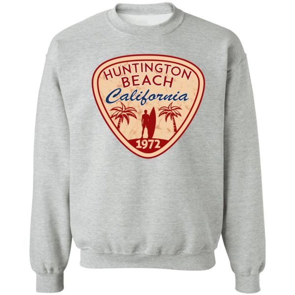 surfing huntington beach california surf surfer surfboard waves ocean 9 sweatshirt