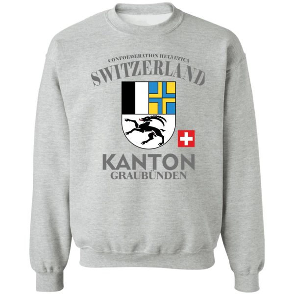 switzerland - canton of graubünden sweatshirt