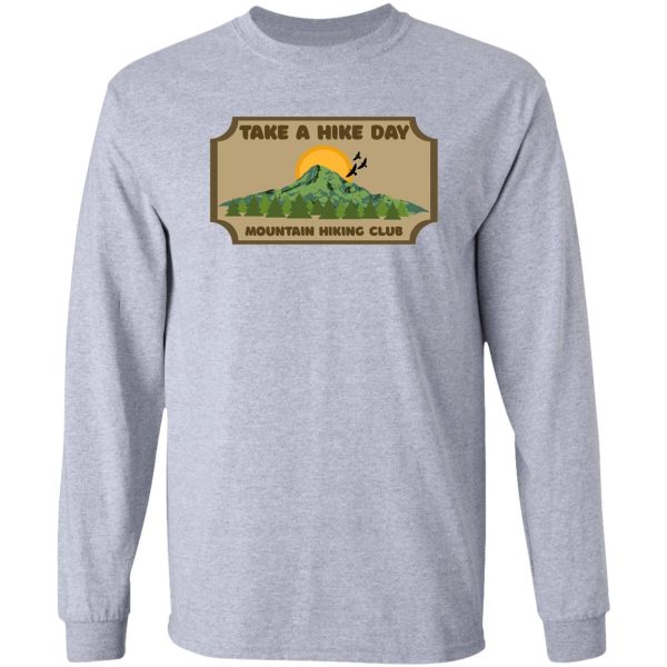 take a hike day - funny retro camper long sleeve