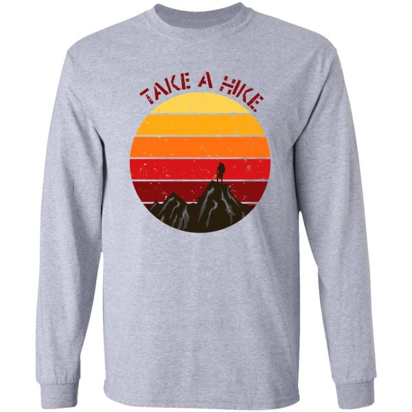 take a hike mountain sunset long sleeve