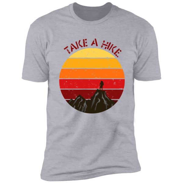 take a hike mountain sunset shirt