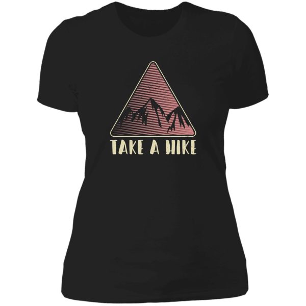 take a hike vintage moutain outdoor adventures lady t-shirt