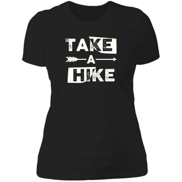 take a hike vintage moutain outdoor adventures lady t-shirt