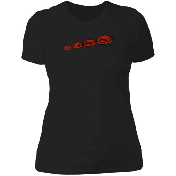 team skeet clay pigeon trap shooting design lady t-shirt