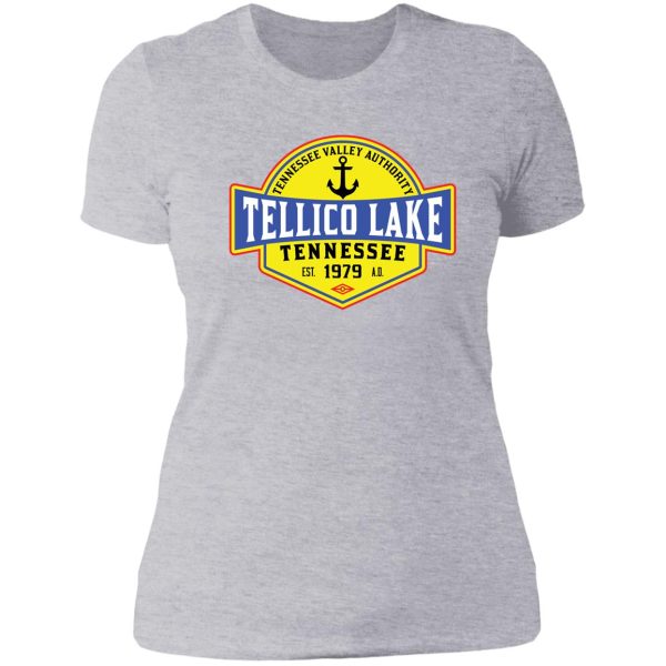 tellico lake tennessee boating boat tennessee valley authority tva camping hiking 4 lady t-shirt