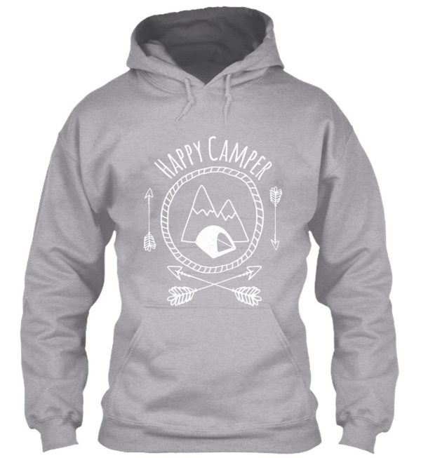 tent camping happy camper hoodie