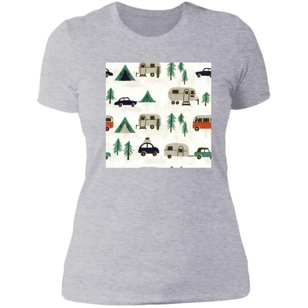 tent pattern lady t-shirt