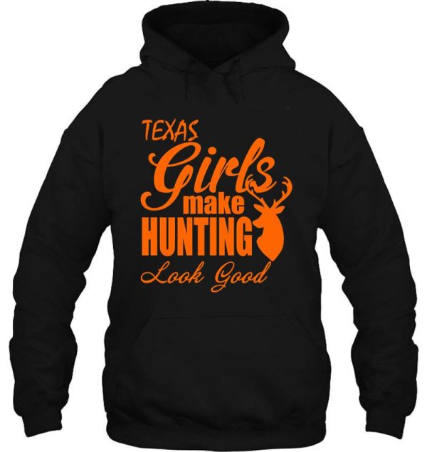 texas girls hunting deer hoodie