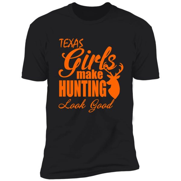 texas girls hunting deer shirt