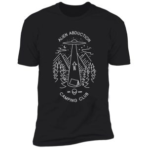 the alien abduction camping club shirt