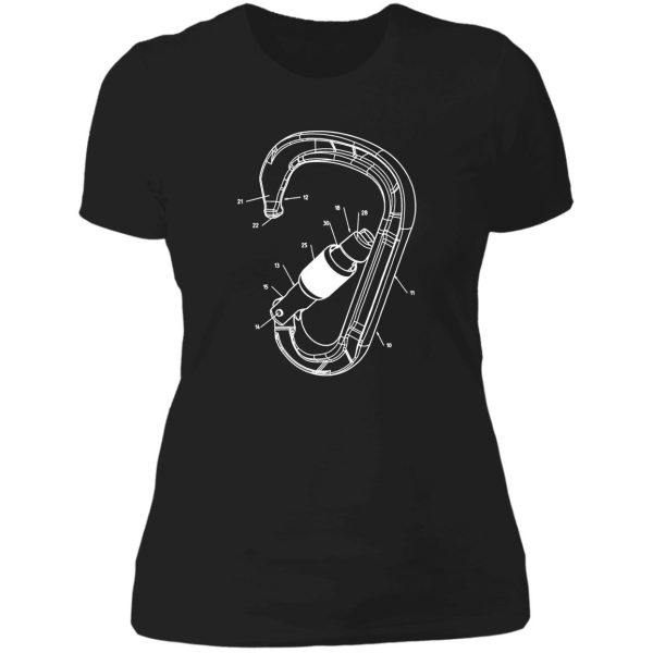 the carabiner lady t-shirt