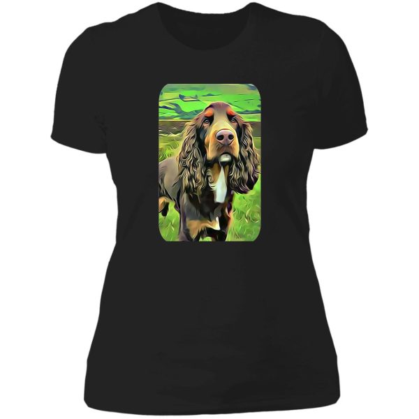 the field spaniel lady t-shirt