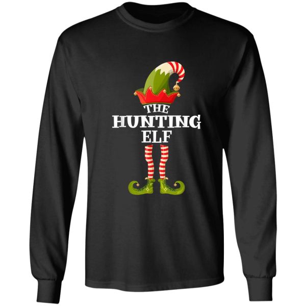 the hunting elf shirt funny christmas group matching family long sleeve