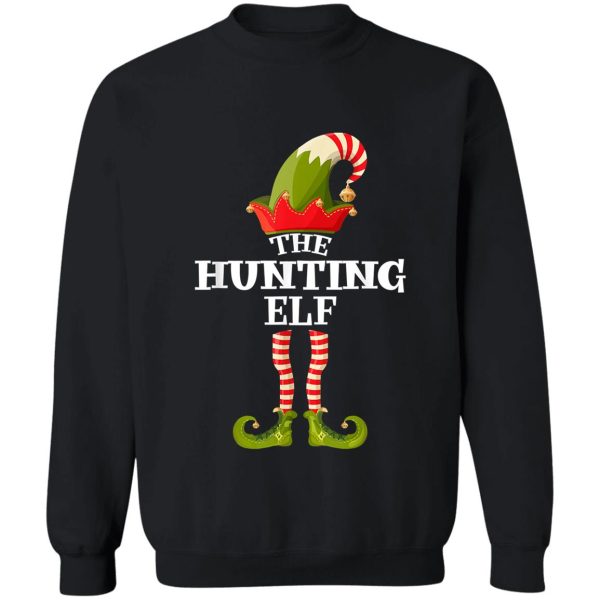 the hunting elf shirt funny christmas group matching family sweatshirt