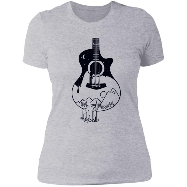 the intriguing sounds of nature lady t-shirt