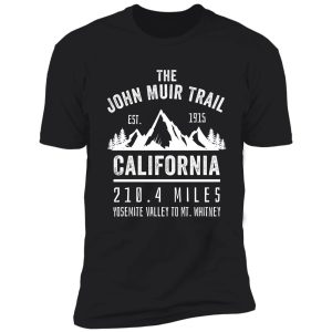 the john muir trail, jmt, thru-hike design shirt