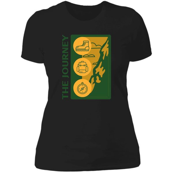 the journey hiking lady t-shirt