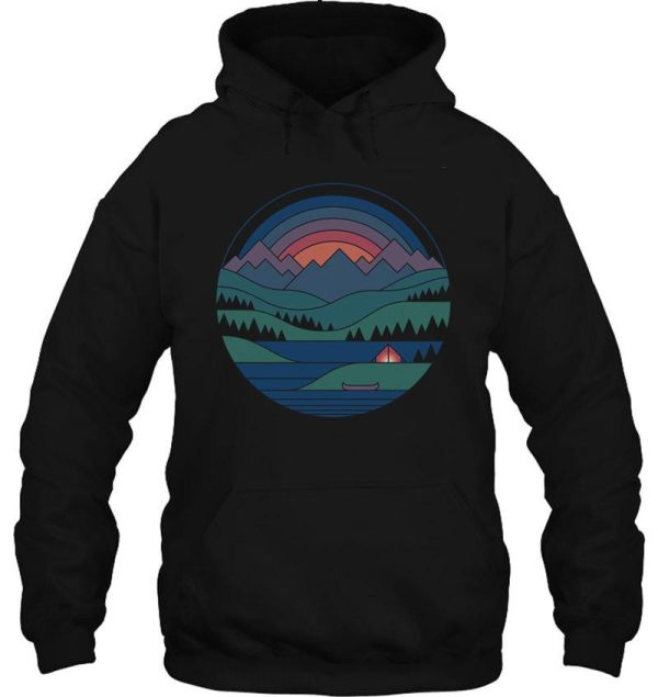 the lake at twilight hoodie