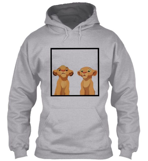 the lion king simba & nala hoodie