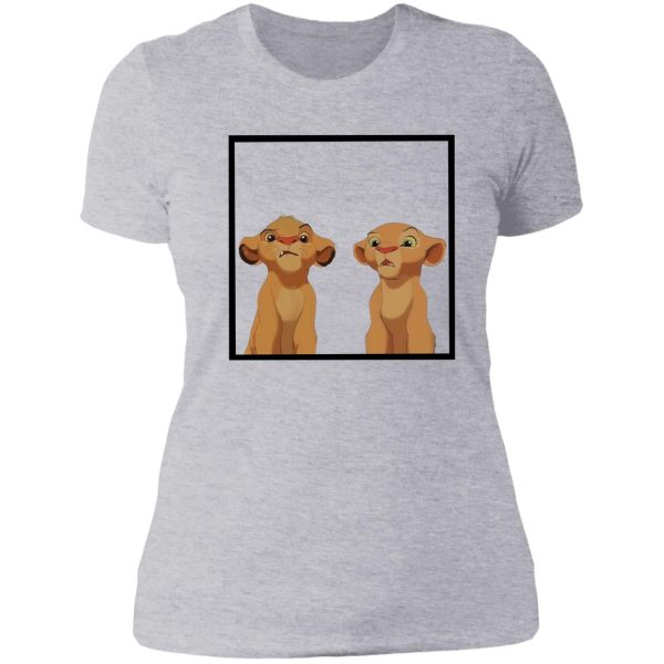 the lion king simba & nala lady t-shirt