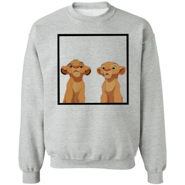 the lion king simba & nala sweatshirt