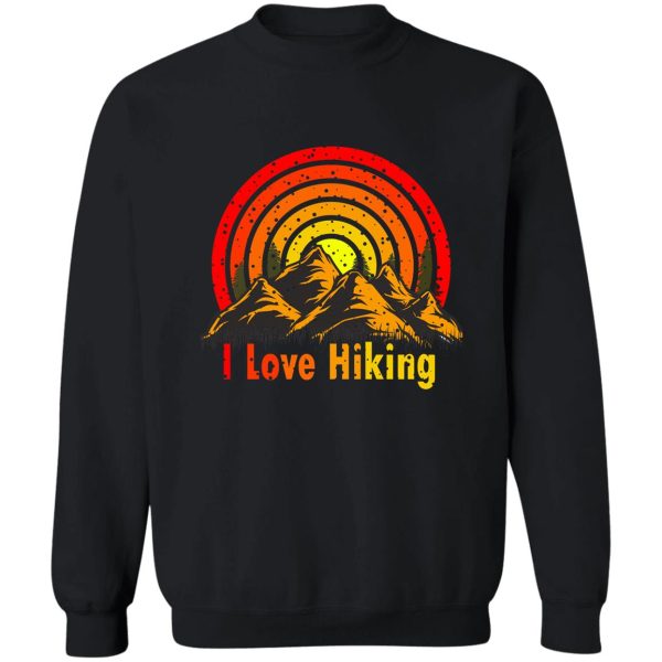 the mountains are calling .hiking is my therapy. hiking mountains camping outside .i love hiking hunting camping sweatshirt