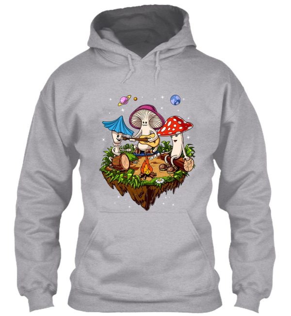 the mushrooms campfire in universe hoodie