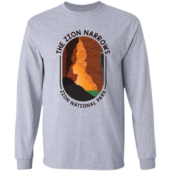 the narrows - zion national park long sleeve