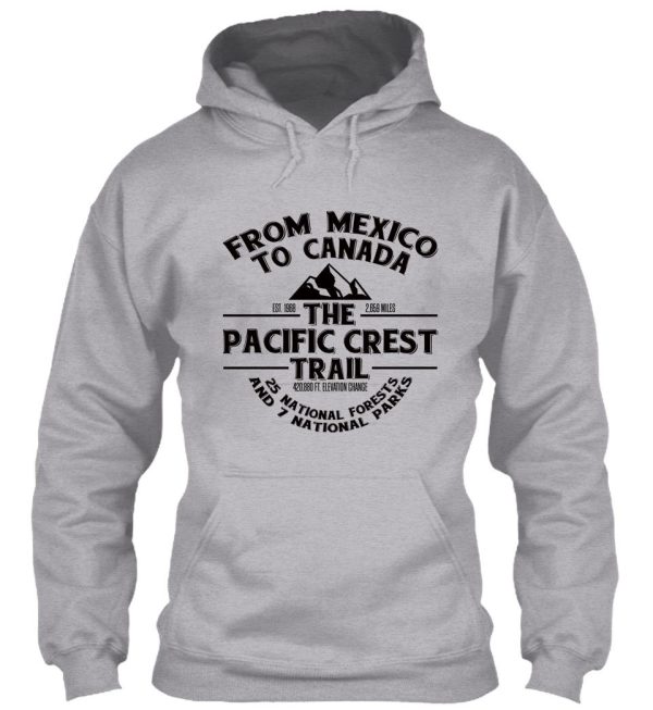 the pacific crest trail - for thru-hikers hikers backpackers hoodie