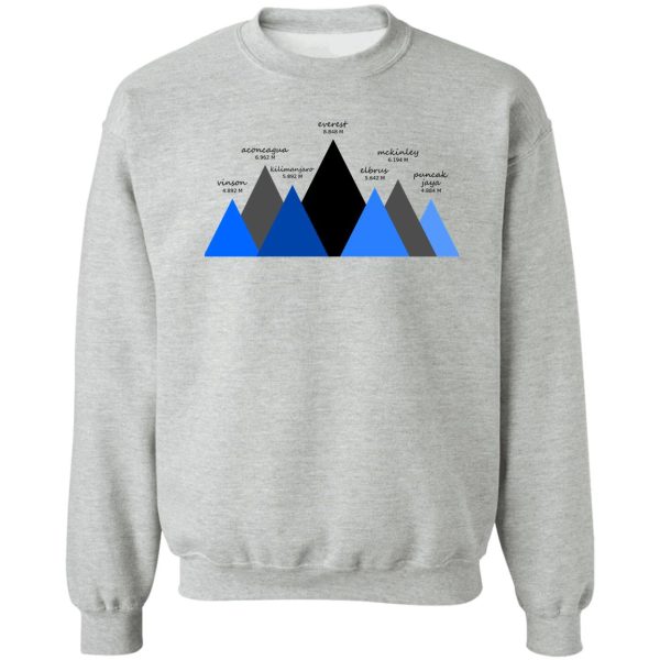 the seven mountain summits sweatshirt