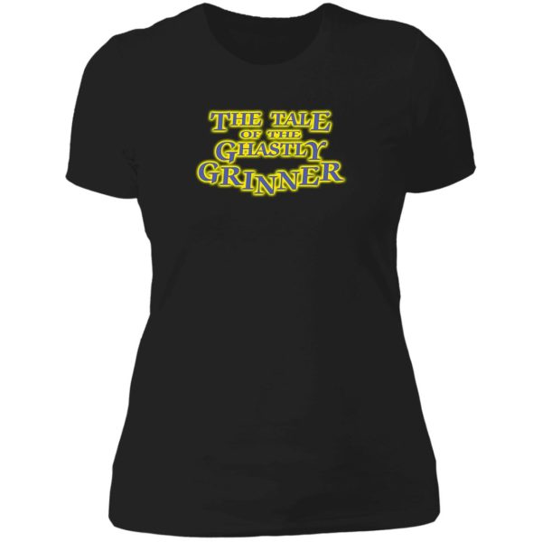 the tale of the ghastly grinner are you afraid of the dark episode title typography lady t-shirt