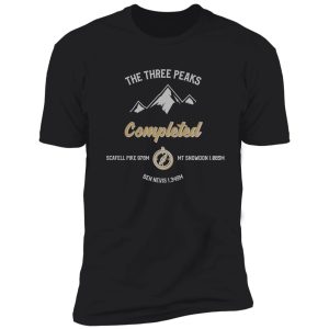 the three peaks challenge completed shirt