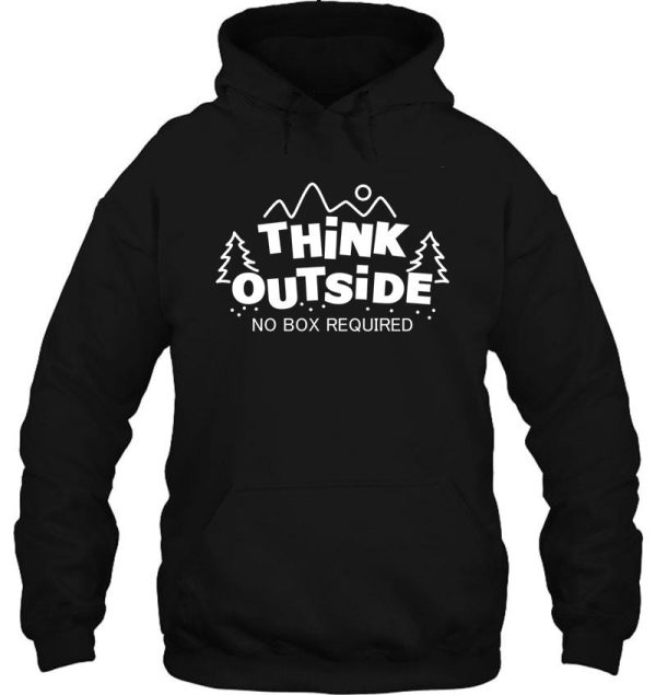 think outside no box required hoodie