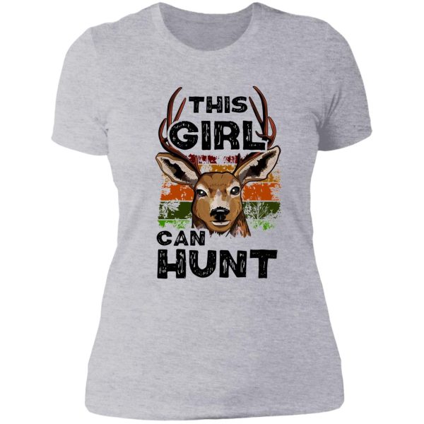 this girl can hunt - girl hunter gift lady t-shirt