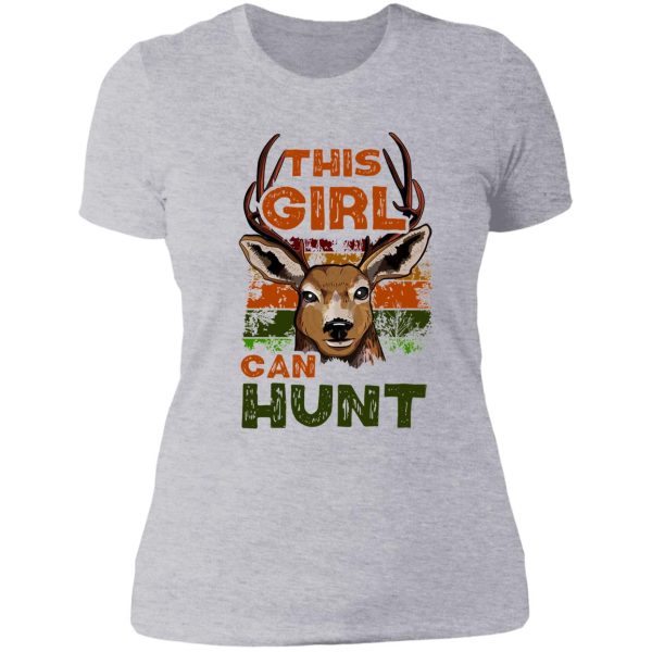 this girl can hunt - venison huntingfor girl gift lady t-shirt