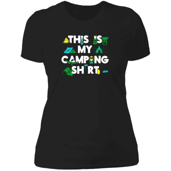 this is my camping lady t-shirt