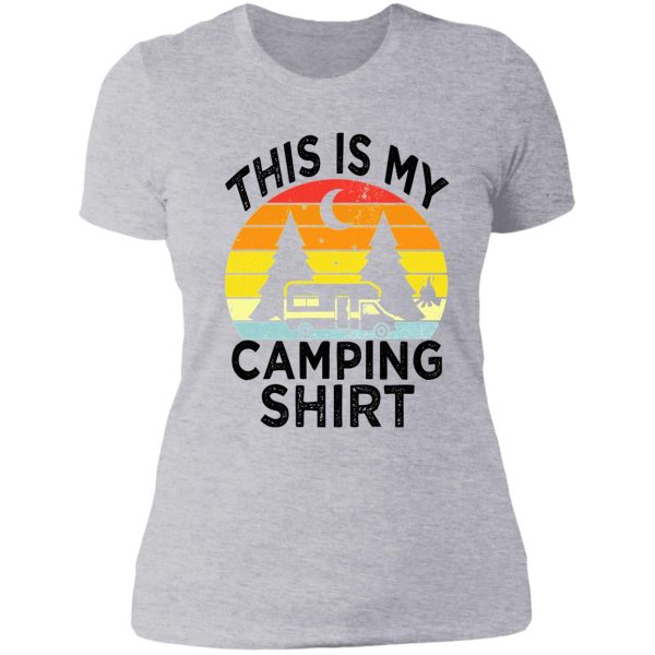 this is my camping lady t-shirt