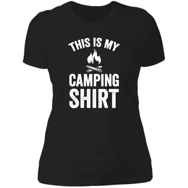 this is my camping shirt - funny camping lady t-shirt