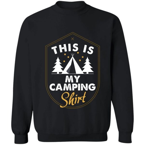 this is my camping shirt t-shirt camping t-shirt camp t-shirt womens mens unisex hoodie raglan sleeve sweatshirt