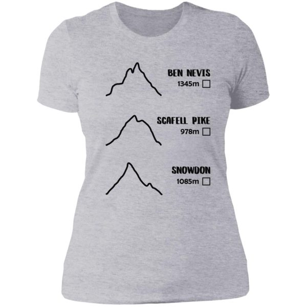 three peaks challenge tick-off lady t-shirt