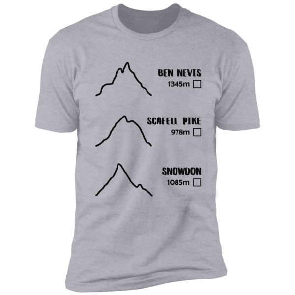 three peaks challenge tick-off shirt